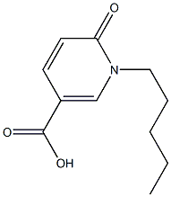 6-oxo-1-pentyl-1,6-dihydropyridine-3-carboxylic acid Struktur