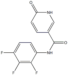 6-oxo-N-(2,3,4-trifluorophenyl)-1,6-dihydropyridine-3-carboxamide Struktur