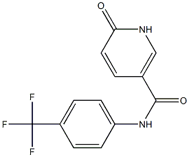 6-oxo-N-[4-(trifluoromethyl)phenyl]-1,6-dihydropyridine-3-carboxamide Struktur