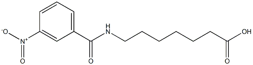 7-[(3-nitrobenzoyl)amino]heptanoic acid Struktur