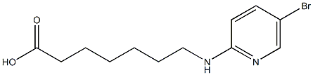 7-[(5-bromopyridin-2-yl)amino]heptanoic acid Struktur