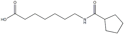 7-[(cyclopentylcarbonyl)amino]heptanoic acid Struktur