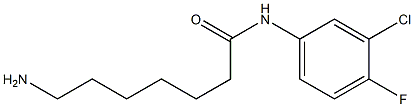 7-amino-N-(3-chloro-4-fluorophenyl)heptanamide Struktur