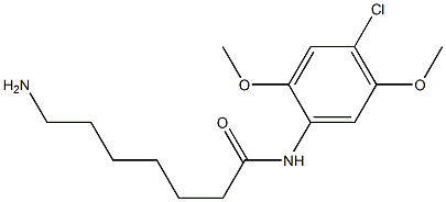 7-amino-N-(4-chloro-2,5-dimethoxyphenyl)heptanamide Struktur