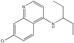 7-chloro-N-(pentan-3-yl)quinolin-4-amine Struktur