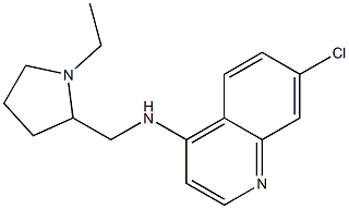 7-chloro-N-[(1-ethylpyrrolidin-2-yl)methyl]quinolin-4-amine Struktur