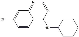 7-chloro-N-cyclohexylquinolin-4-amine Struktur