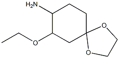 7-ethoxy-1,4-dioxaspiro[4.5]dec-8-ylamine Struktur