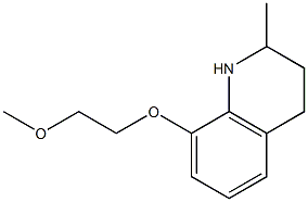 8-(2-methoxyethoxy)-2-methyl-1,2,3,4-tetrahydroquinoline Struktur