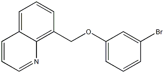 8-(3-bromophenoxymethyl)quinoline Struktur