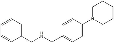 benzyl({[4-(piperidin-1-yl)phenyl]methyl})amine Struktur