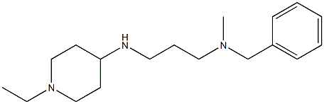 benzyl({3-[(1-ethylpiperidin-4-yl)amino]propyl})methylamine Struktur