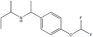 butan-2-yl({1-[4-(difluoromethoxy)phenyl]ethyl})amine Struktur