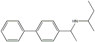 butan-2-yl[1-(4-phenylphenyl)ethyl]amine Struktur