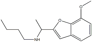 butyl[1-(7-methoxy-1-benzofuran-2-yl)ethyl]amine Struktur