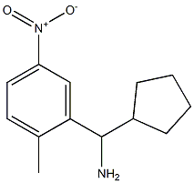 cyclopentyl(2-methyl-5-nitrophenyl)methanamine Struktur