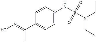 diethyl({4-[1-(hydroxyimino)ethyl]phenyl}sulfamoyl)amine Struktur