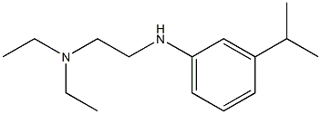 diethyl(2-{[3-(propan-2-yl)phenyl]amino}ethyl)amine Struktur