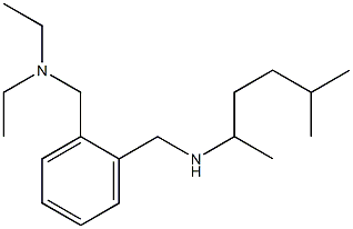 diethyl[(2-{[(5-methylhexan-2-yl)amino]methyl}phenyl)methyl]amine Struktur