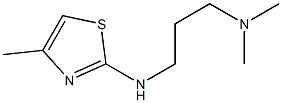 dimethyl({3-[(4-methyl-1,3-thiazol-2-yl)amino]propyl})amine Struktur