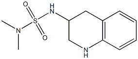 dimethyl(1,2,3,4-tetrahydroquinolin-3-ylsulfamoyl)amine Struktur