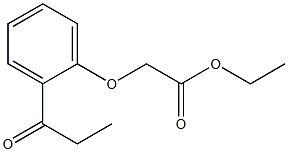 ethyl (2-propionylphenoxy)acetate Struktur