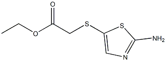 ethyl [(2-amino-1,3-thiazol-5-yl)thio]acetate Struktur