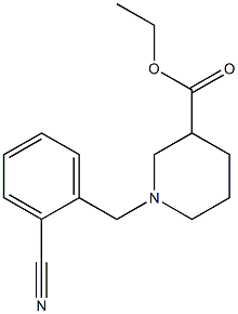 ethyl 1-(2-cyanobenzyl)piperidine-3-carboxylate Struktur