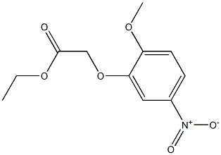 ethyl 2-(2-methoxy-5-nitrophenoxy)acetate Struktur