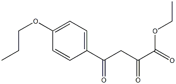 ethyl 2,4-dioxo-4-(4-propoxyphenyl)butanoate Struktur