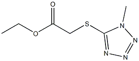 ethyl 2-[(1-methyl-1H-1,2,3,4-tetrazol-5-yl)sulfanyl]acetate Struktur