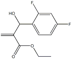 ethyl 2-[(2,4-difluorophenyl)(hydroxy)methyl]prop-2-enoate Struktur