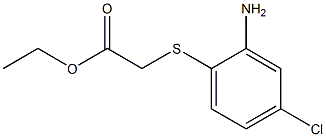 ethyl 2-[(2-amino-4-chlorophenyl)sulfanyl]acetate Struktur