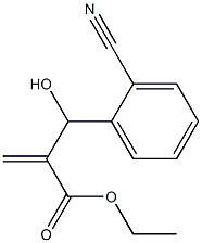 ethyl 2-[(2-cyanophenyl)(hydroxy)methyl]prop-2-enoate Struktur