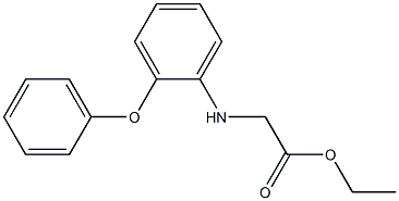 ethyl 2-[(2-phenoxyphenyl)amino]acetate Struktur