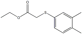 ethyl 2-[(3,4-dimethylphenyl)sulfanyl]acetate Struktur