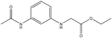 ethyl 2-[(3-acetamidophenyl)amino]acetate Struktur