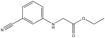 ethyl 2-[(3-cyanophenyl)amino]acetate Struktur