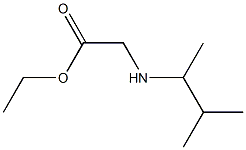 ethyl 2-[(3-methylbutan-2-yl)amino]acetate Struktur