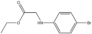 ethyl 2-[(4-bromophenyl)amino]acetate Struktur