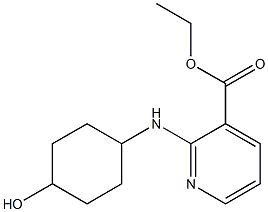 ethyl 2-[(4-hydroxycyclohexyl)amino]pyridine-3-carboxylate Struktur