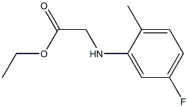 ethyl 2-[(5-fluoro-2-methylphenyl)amino]acetate Struktur