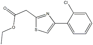 ethyl 2-[4-(2-chlorophenyl)-1,3-thiazol-2-yl]acetate Struktur