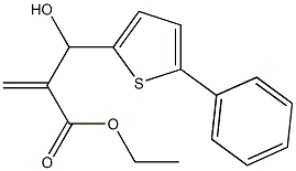 ethyl 2-[hydroxy(5-phenylthiophen-2-yl)methyl]prop-2-enoate Struktur