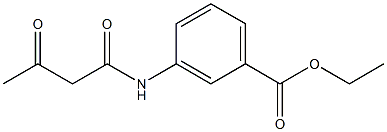 ethyl 3-(3-oxobutanamido)benzoate Struktur