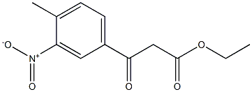 ethyl 3-(4-methyl-3-nitrophenyl)-3-oxopropanoate Struktur