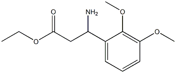 ethyl 3-amino-3-(2,3-dimethoxyphenyl)propanoate Struktur