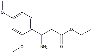 ethyl 3-amino-3-(2,4-dimethoxyphenyl)propanoate Struktur