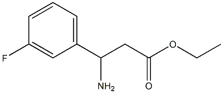 ethyl 3-amino-3-(3-fluorophenyl)propanoate Struktur