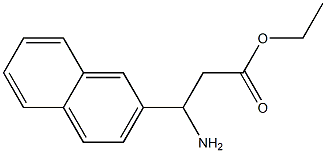 ethyl 3-amino-3-(naphthalen-2-yl)propanoate Struktur